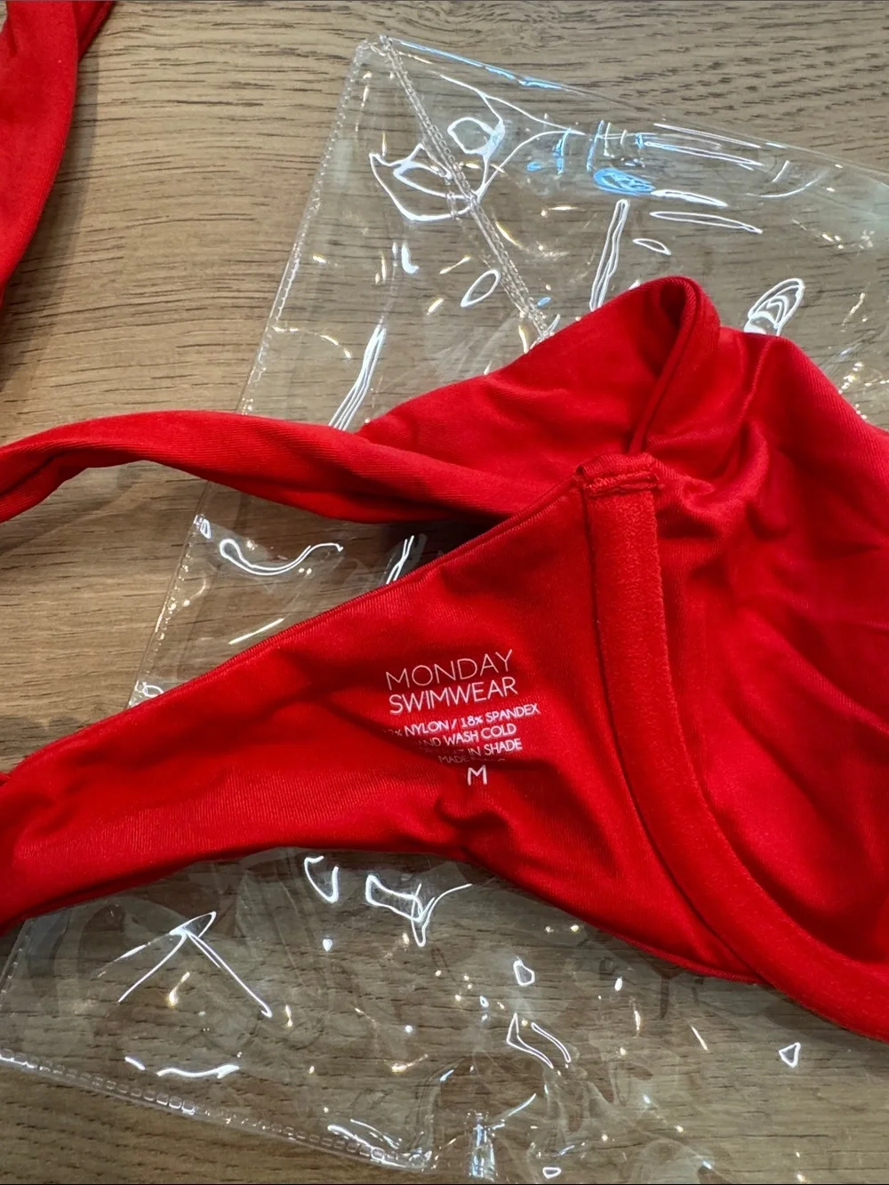 Monday Swimwear red underwire